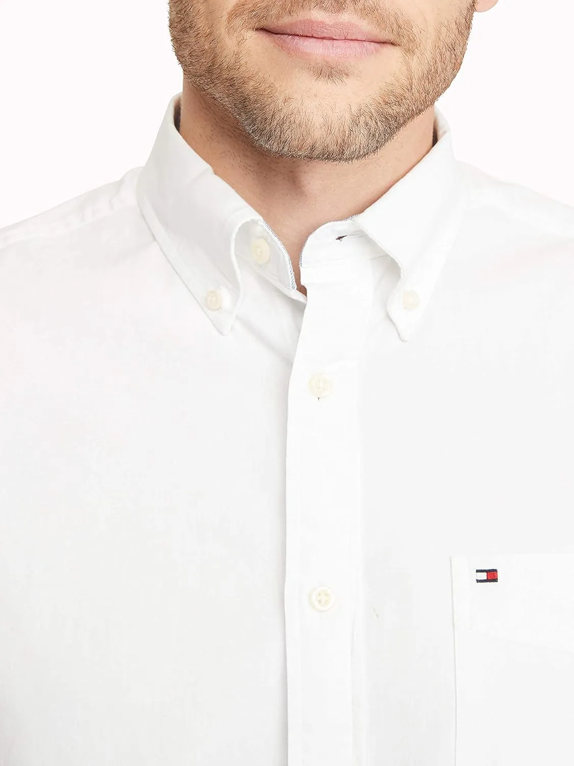 Tommy Hilfiger Men's Long Sleeve Casual Button Down Shirt in Classic Fit