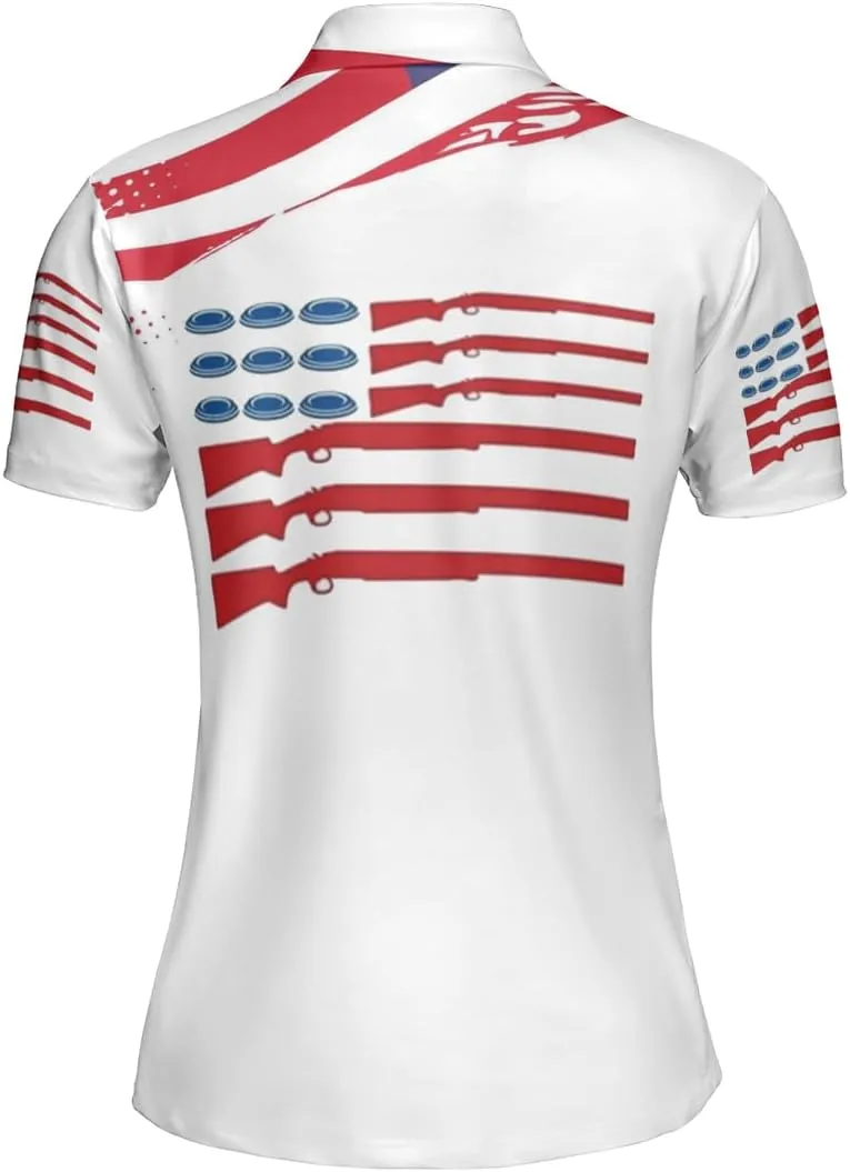 Trap Shooting Polo Shirt for Men & Women, Clay Trap Shooting Clothing Sporty Shirt Size S-5XL