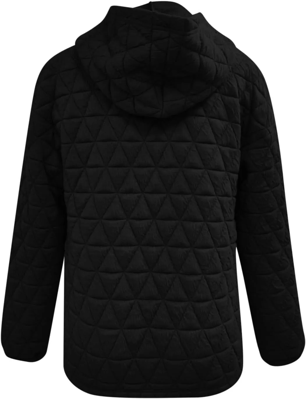Warm Hooded Sweatshirts for Women Solid Plaid Casual Fall Winter Hoodies Oversized Comfy Blouses for Outing Street
