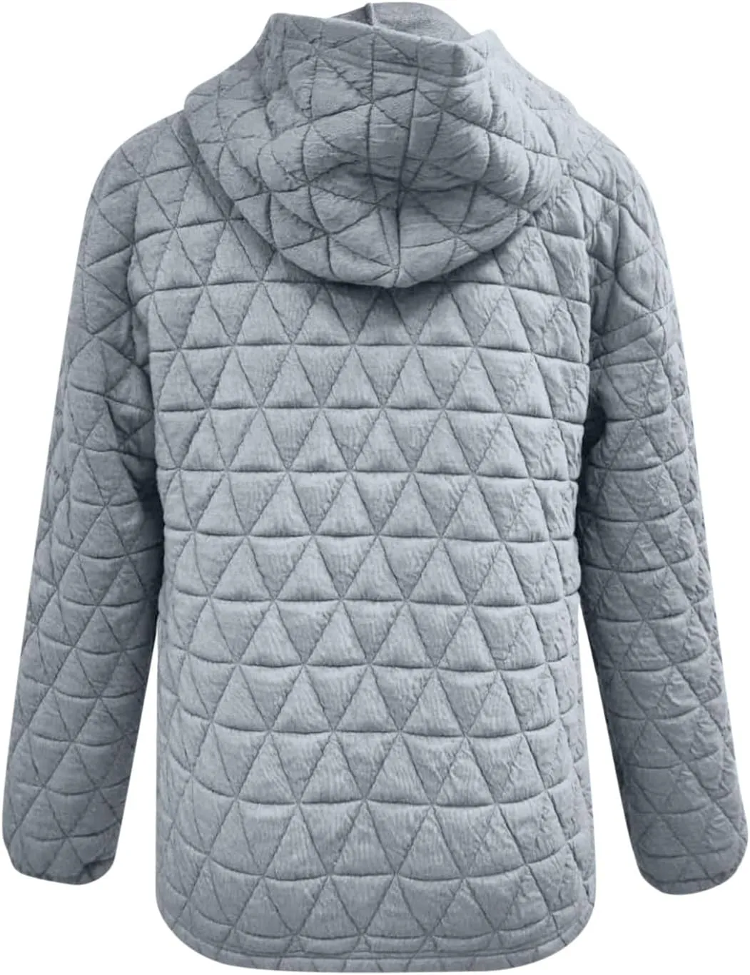 Warm Hooded Sweatshirts for Women Solid Plaid Casual Fall Winter Hoodies Oversized Comfy Blouses for Outing Street