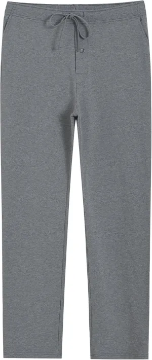 Weintee Men's 34" Inseam Tall Pajama Pants Cotton Lounge Pants with Pockets