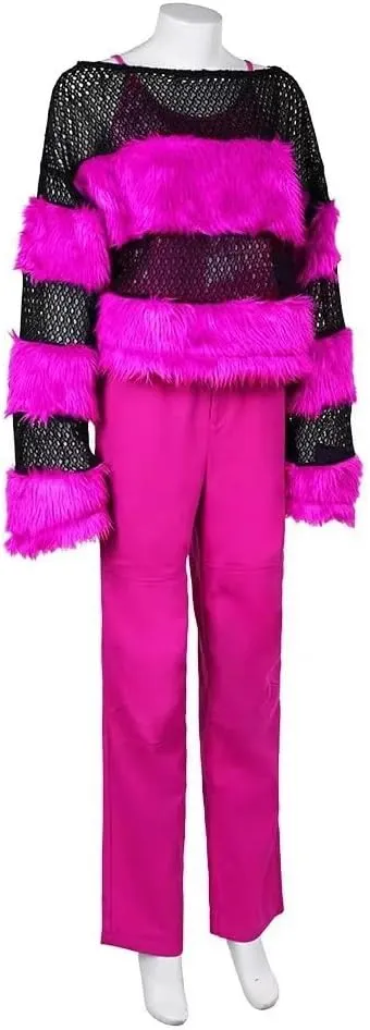 Womens Regina George Costume Cady Heron Cosplay Blouse Camisole Tank Top Pants Set Halloween Party Outfit