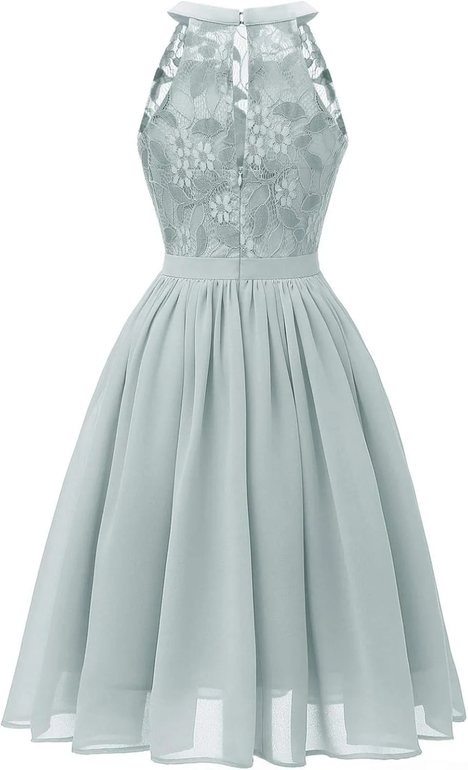 Womens Teen Girls Lace Patchwork Sleeveless Sundress Summer Prom Party Cocktail Mini Skater Dress