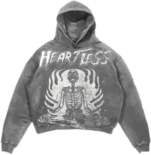Y2K sweatshirt with hip-hop letter print oversized men's and women's hoodies, casual loose solid Gothic top