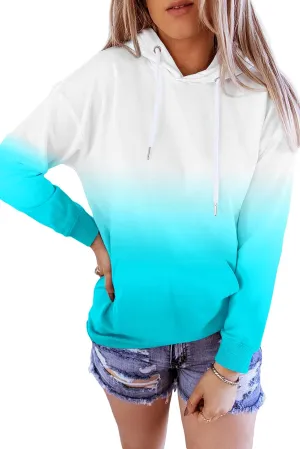 YOCUR Womens Tie Dye Crewneck Pullover Shirt Lightweight Sweatshirt Casual Loose Trendy Puff Sleeves Long Sleeve Tops