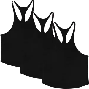 ZUEVI Men's Stringer Tank Tops Muscule Cut Bodybuilding Gym Vest Y-Back Workout Sleeveless T-Shirt